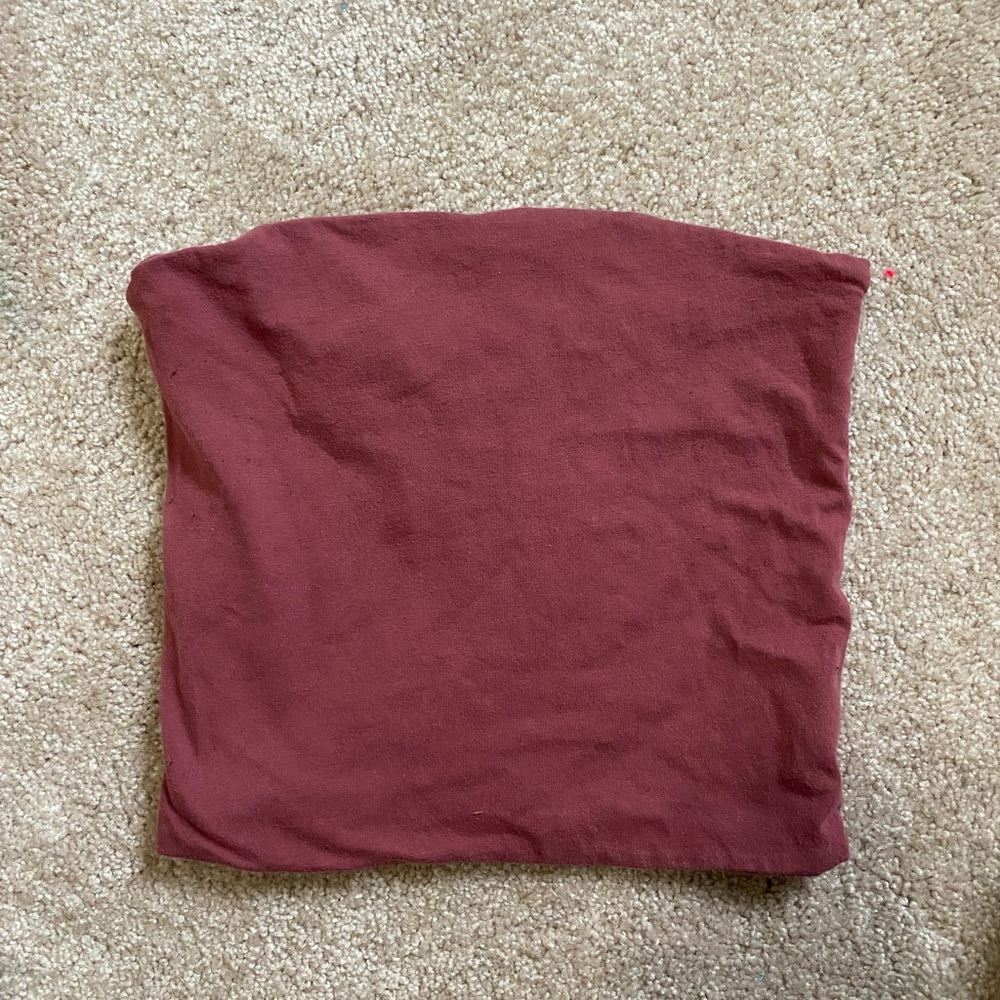Brandy Melville Tube top in burgundy color